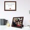 8.5x11 Picture Frame with Glass, Tabletop & Wall Horizontal or Vertical Display, 8 1/2 x 11 Photo Frame for Diploma, Documents (Brown, 1-Pack)
